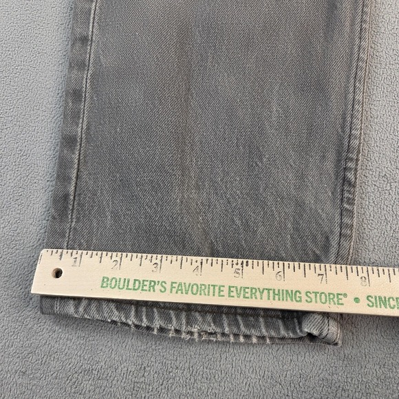 Vintage Levis 501 Jeans Mens Gray Made USA Button Fly Denim 90s Y2K Fits 30x27 - Picture 8 of 10